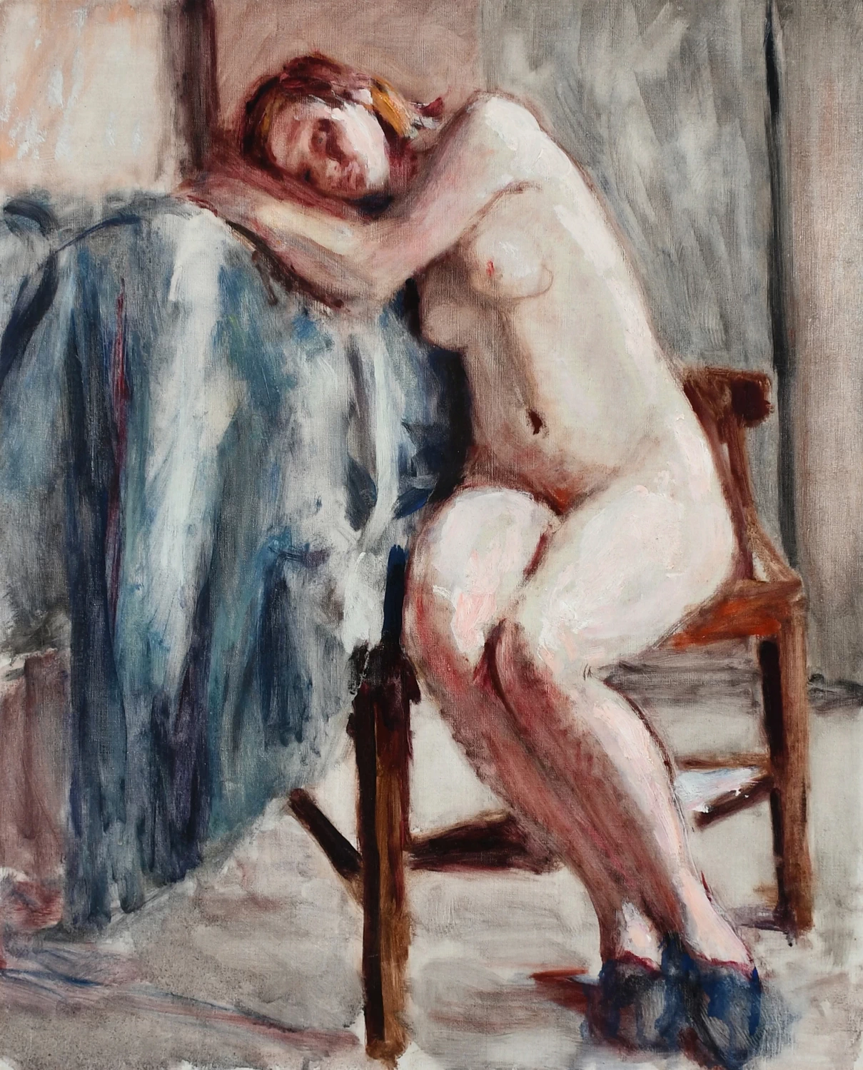 Nudo seduto